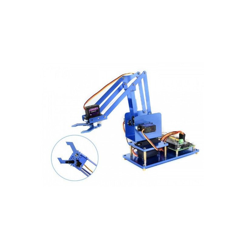 Kit Brazo Robot Metálico 4-DOF Bluetooth / WiFi